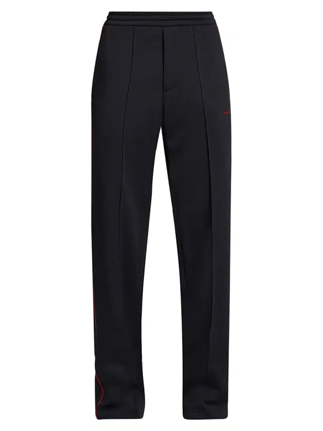McQueen Men's Cotton-Blend Wide-Leg Joggers - Midnight