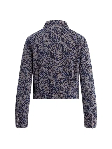 Hudson Jeans Women's Liza Printed Denim Trucker Jacket | Thumbnail 3