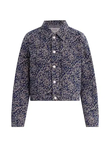 Hudson Jeans Women's Liza Printed Denim Trucker Jacket | Thumbnail 1