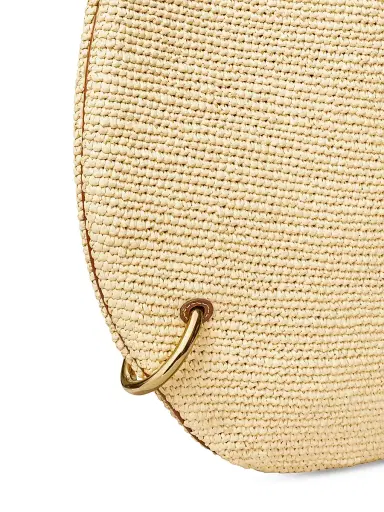 Tory Burch Women's Pierced Raffia Shoulder Bag - Natural | Thumbnail 5 Tory Burch Women's Pierced Raffia Shoulder Bag - Natural | Thumbnail 5