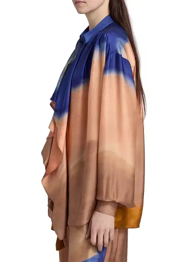 Ulla Johnson Women's Gesture Printed Silk Blouse | Thumbnail 4 Ulla Johnson Women's Gesture Printed Silk Blouse | Thumbnail 4