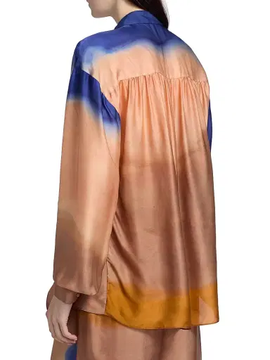 Ulla Johnson Women's Gesture Printed Silk Blouse | Thumbnail 5 Ulla Johnson Women's Gesture Printed Silk Blouse | Thumbnail 5