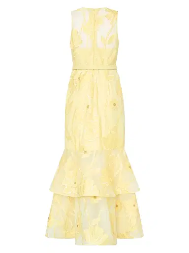 Milly Women's Anna Grand Fleur Sleeveless Evening Dress | Thumbnail 5 Milly Women's Anna Grand Fleur Sleeveless Evening Dress | Thumbnail 5