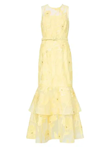 Milly Women's Anna Grand Fleur Sleeveless Evening Dress | Thumbnail 1 Milly Women's Anna Grand Fleur Sleeveless Evening Dress | Thumbnail 1