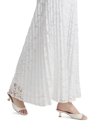 Milly Women's Norelle Lace Strapless Maxi Dress - White - Size 12 | Thumbnail 6