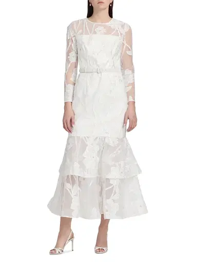 Milly Women's Anna Grand Fleur Evening Dress | Thumbnail 3 Milly Women's Anna Grand Fleur Evening Dress | Thumbnail 3