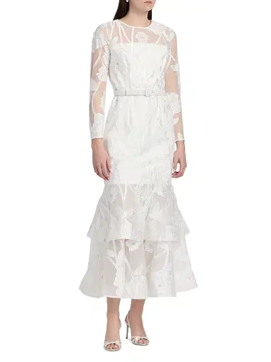 Milly Women's Anna Grand Fleur Evening Dress | Thumbnail 4 Milly Women's Anna Grand Fleur Evening Dress | Thumbnail 4