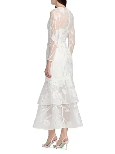 Milly Women's Anna Grand Fleur Evening Dress | Thumbnail 5 Milly Women's Anna Grand Fleur Evening Dress | Thumbnail 5