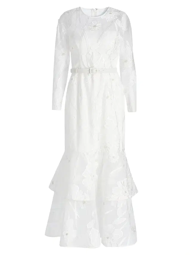 Milly Women's Anna Grand Fleur Evening Dress - White