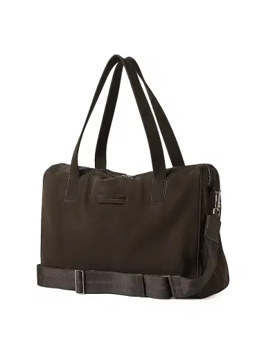 Zegna Men's Secondskin Everyday Bag - Dark Brown | Thumbnail 3