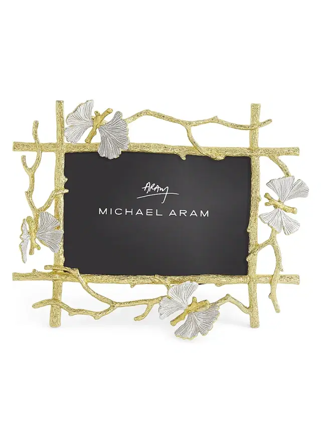 Michael Aram Butterfly Ginkgo Gold Frame - Gold 8 x 10
