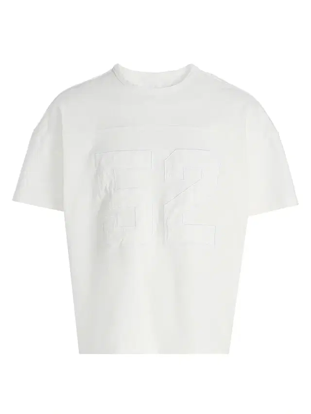 Men's Appliqué Cotton Boxy T-Shirt - White Destroyed