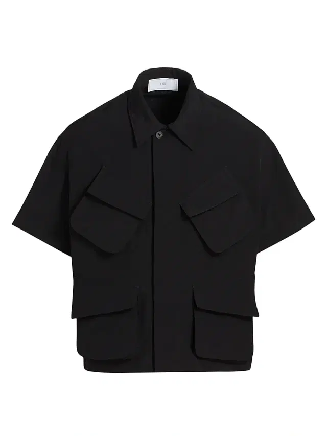 Men's Nylon Ripstop Pocket Shirt - Black