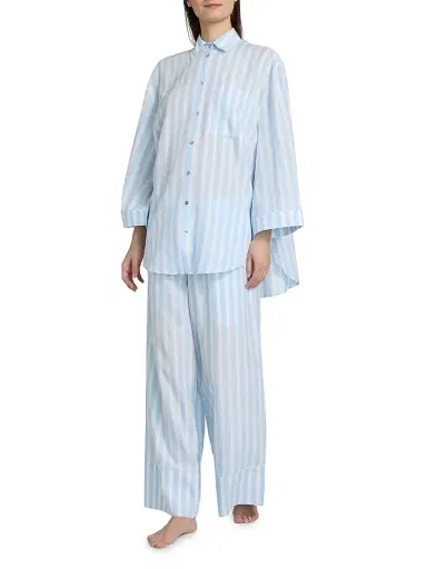 Papinelle Women's Amelie Oversized Pajamas - Clear Sky - Size XL | Thumbnail 3 Papinelle Women's Amelie Oversized Pajamas - Clear Sky - Size XL | Thumbnail 3