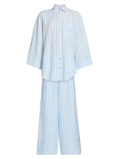 Papinelle Women's Amelie Oversized Pajamas - Clear Sky - Size XL | Thumbnail 1 Papinelle Women's Amelie Oversized Pajamas - Clear Sky - Size XL | Thumbnail 1