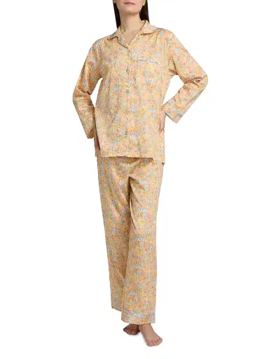 Papinelle Women's Carly Floral Pajamas - Honey Yellow - Size XL | Thumbnail 2 Papinelle Women's Carly Floral Pajamas - Honey Yellow - Size XL | Thumbnail 2