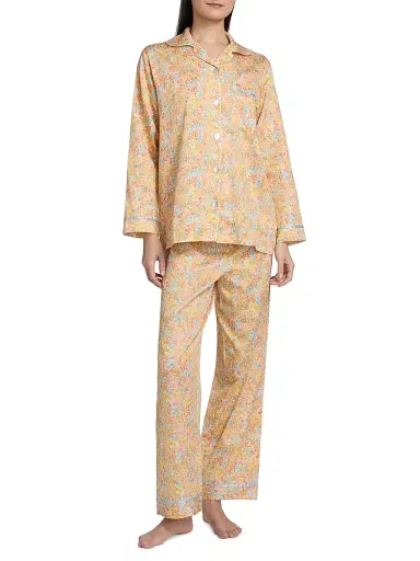 Papinelle Women's Carly Floral Pajamas - Honey Yellow - Size XL | Thumbnail 3 Papinelle Women's Carly Floral Pajamas - Honey Yellow - Size XL | Thumbnail 3