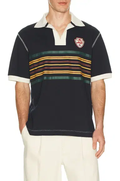 Nicholas Daley Striped Rugby Polo | Thumbnail 1