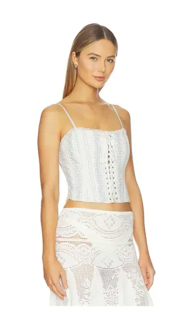 LoveShackFancy Bensen Bustier Top | Thumbnail 2 LoveShackFancy Bensen Bustier Top | Thumbnail 2
