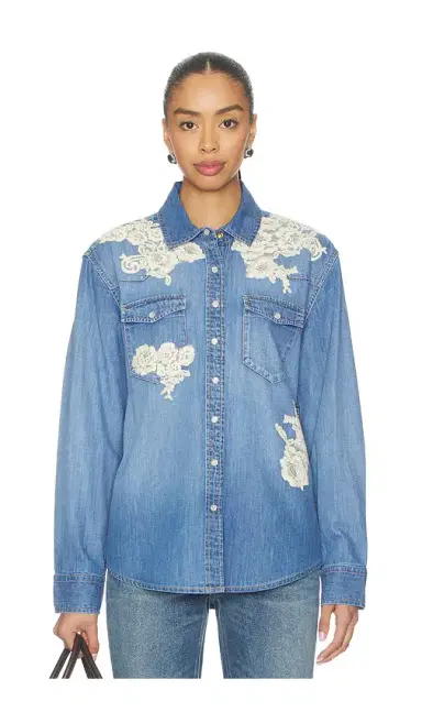 LoveShackFancy Kelith Shirt | Thumbnail 2 LoveShackFancy Kelith Shirt | Thumbnail 2