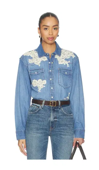 LoveShackFancy Kelith Shirt | Thumbnail 1 LoveShackFancy Kelith Shirt | Thumbnail 1