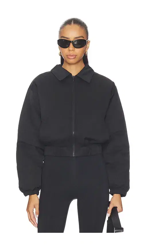 Cropped Bomber Jacket