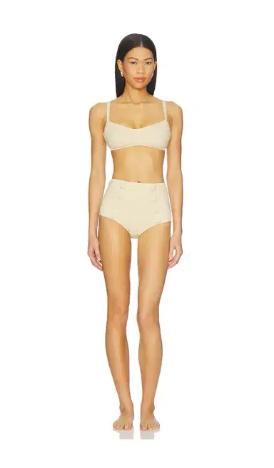 Lisa Marie Fernandez Balconette High Waist Bikini Set | Thumbnail 1 Lisa Marie Fernandez Balconette High Waist Bikini Set | Thumbnail 1