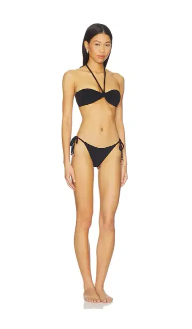 Lisa Marie Fernandez Bandeau String Bikini Set | Thumbnail 2