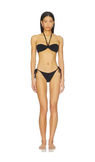 Lisa Marie Fernandez Bandeau String Bikini Set | Thumbnail 1