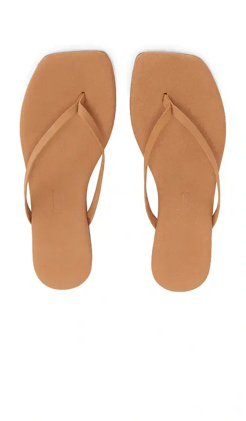 TKEES Square Toe Lily Suede Sandal