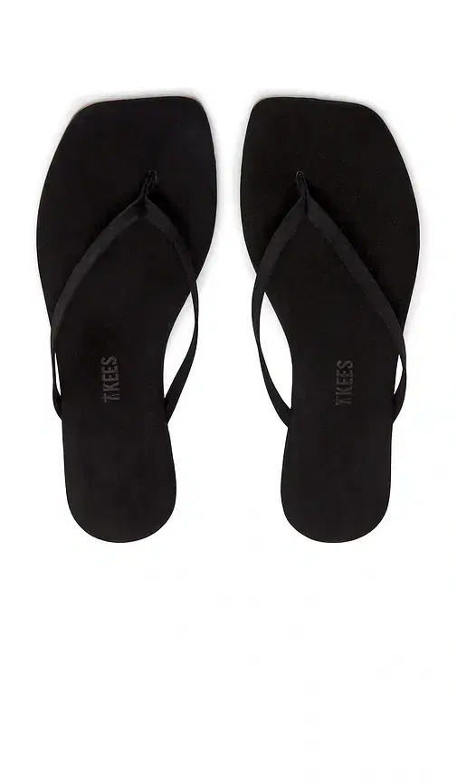 TKEES Square Toe Lily Suede Sandal