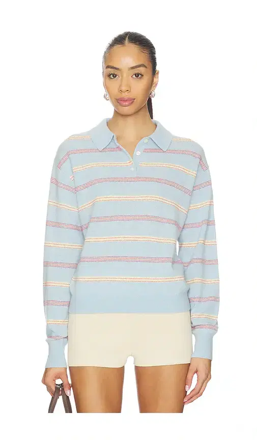 Guest In Residence Collegiate Stripe Polo