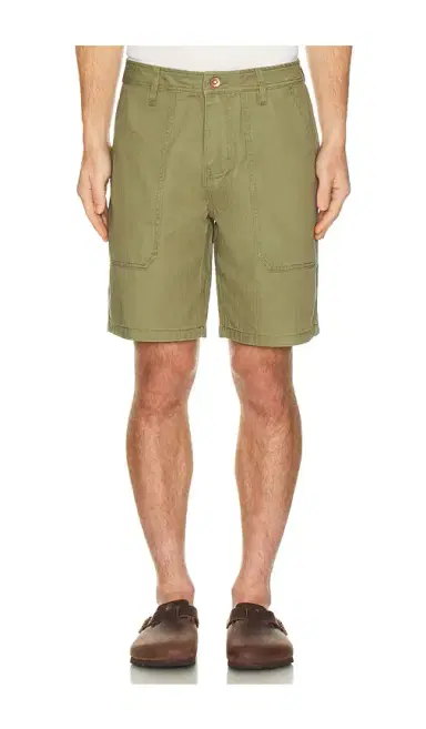 Brixton Surplus Vintage Wash Herringbone Shorts | Thumbnail 1 Brixton Surplus Vintage Wash Herringbone Shorts | Thumbnail 1
