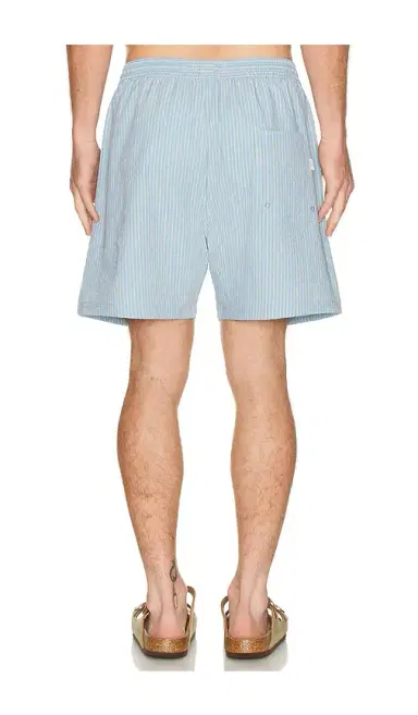 Les Deux Stan Stripe Seersucker Swim Shorts | Thumbnail 2