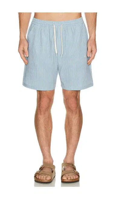 Les Deux Stan Stripe Seersucker Swim Shorts | Thumbnail 1