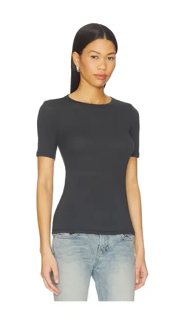 Skims Sheer Modal T-shirt | Thumbnail 2