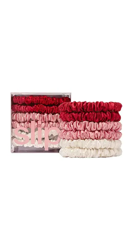 slip Pure Silk Skinny Scrunchies Set Of 6