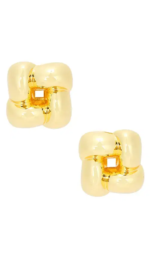 Jenny Bird Small Woven Square Earrings