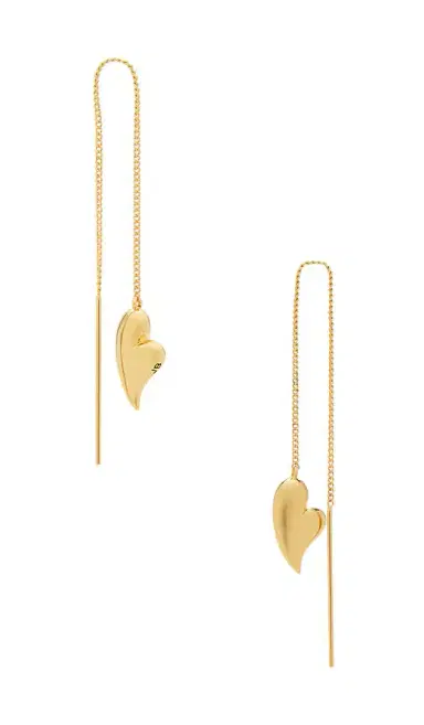 Jenny Bird Puffy Heart Threaders Earrings | Thumbnail 2