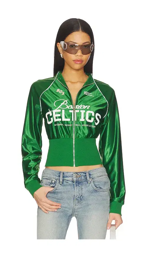 Off Season Boston Celtics Cropped Track Jacket