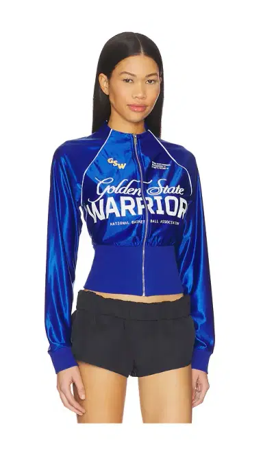Off Season Golden State Warriors Cropped Track Jacket | Thumbnail 2 Off Season Golden State Warriors Cropped Track Jacket | Thumbnail 2