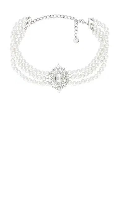 Self-Portrait Crystal Pearl Choker | Thumbnail 1