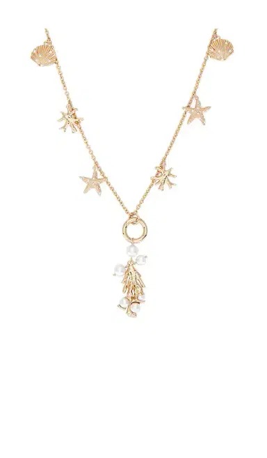 self-portrait Gold Coral Charm Necklace | Thumbnail 2