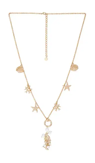 self-portrait Gold Coral Charm Necklace | Thumbnail 1