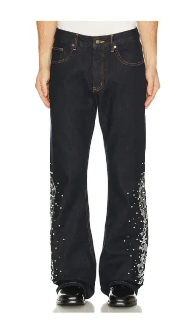 Birth Of Royal Child Embroidered Pearl Flared Trousers | Thumbnail 2