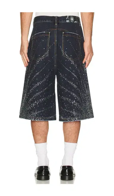 Birth Of Royal Child 20K Diamond Starlight Denim Shorts | Thumbnail 2 Birth Of Royal Child 20K Diamond Starlight Denim Shorts | Thumbnail 2