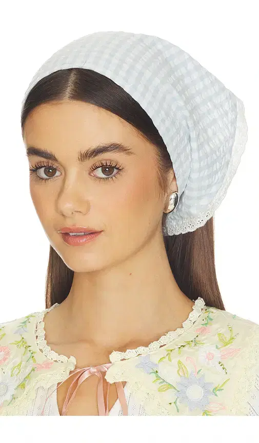 For Love & Lemons Bradford Gingham Headscarf