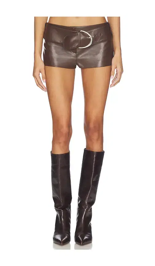 LAMARQUE x REVOLVE Halima Faux Leather Belted Hot Short