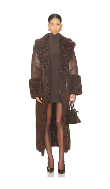 LAMARQUE Polly Faux Fur Trench Coat | Thumbnail 1