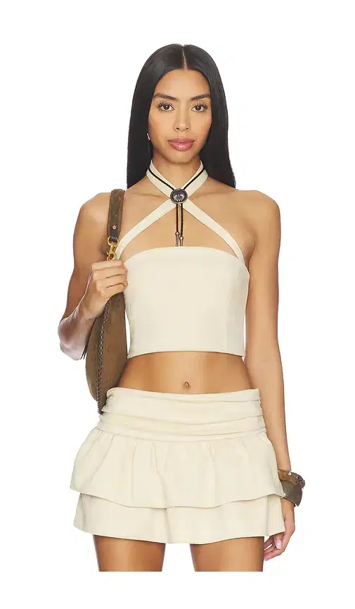 LAMARQUE x REVOLVE Seely Faux Suede Bustier Top